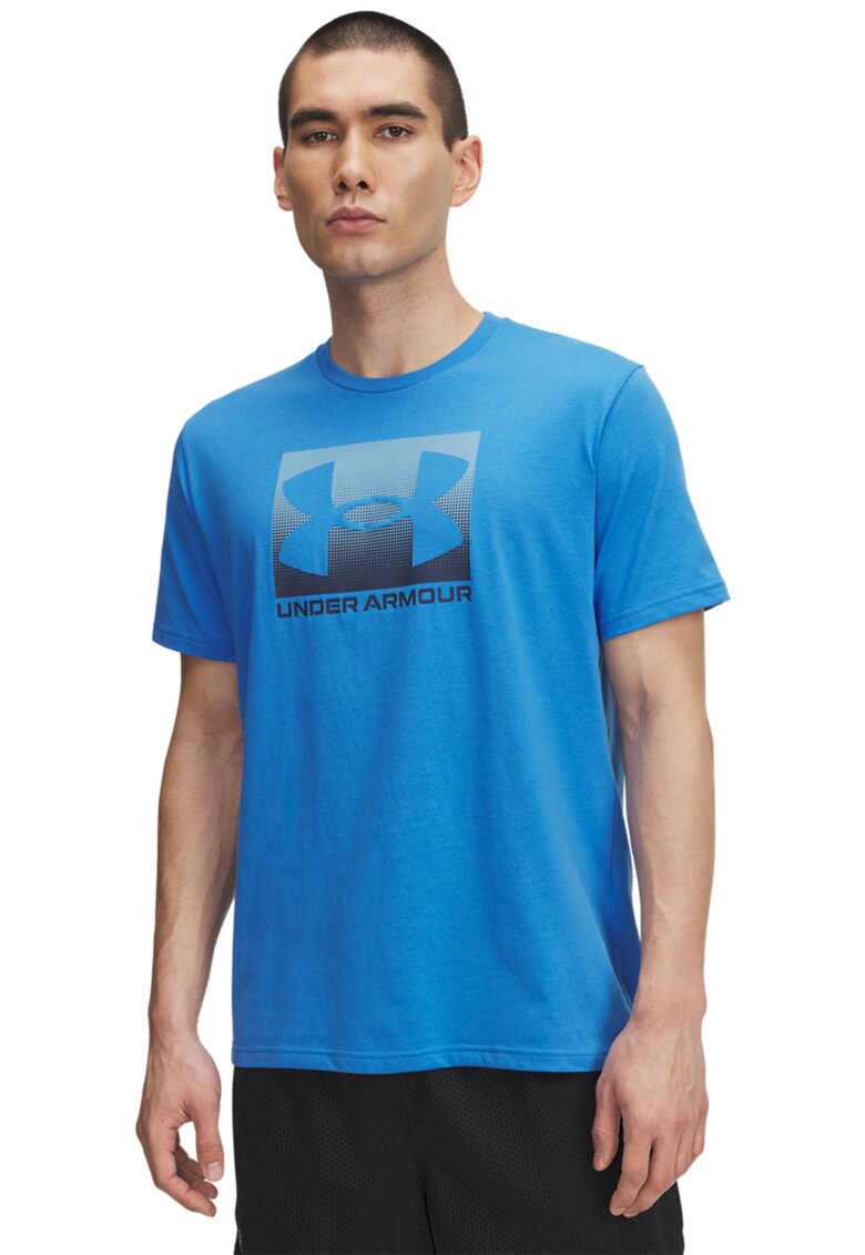 Tricou lejer cu logo Boxed - Albastru royal