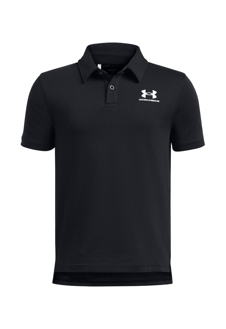 Tricou polo din amestec de bumbac cu logo