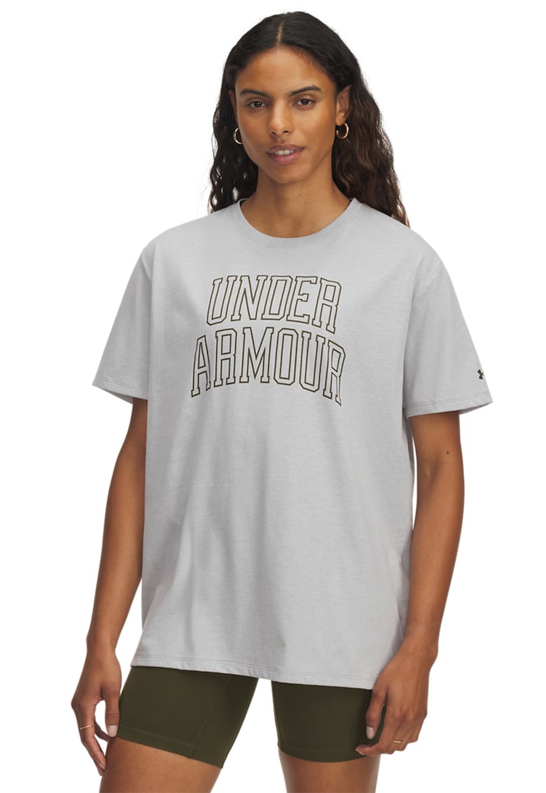 Tricou supradimensionat cu imprimeu logo Rival OS Campus