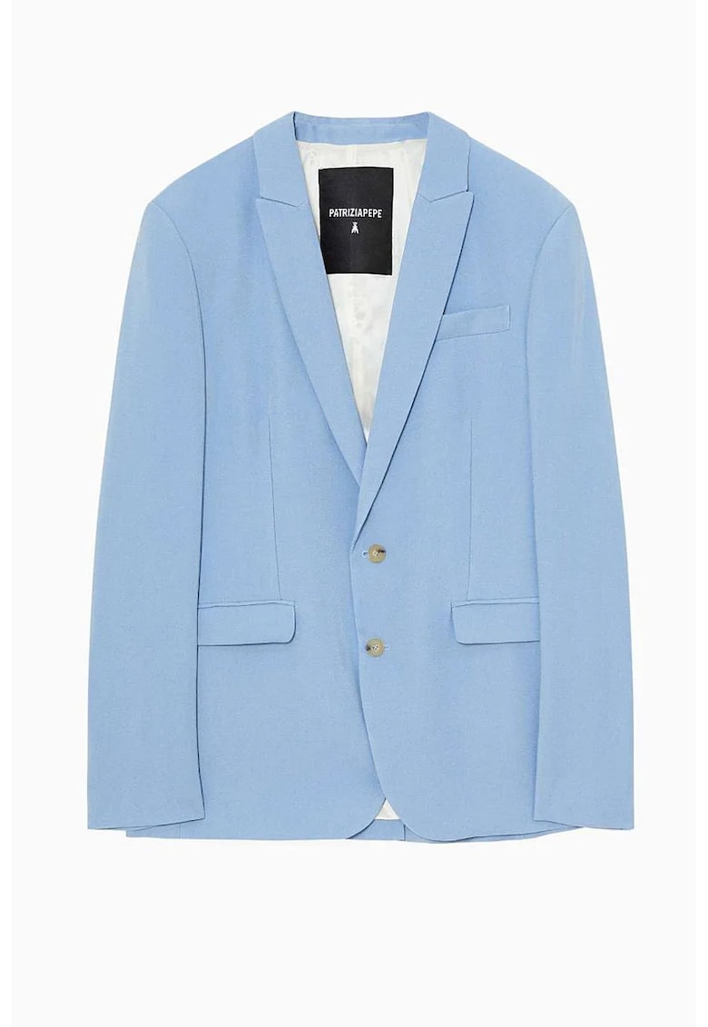 Sacou regular fit cu inchidere la un singur rand de nasturi - Albastru -