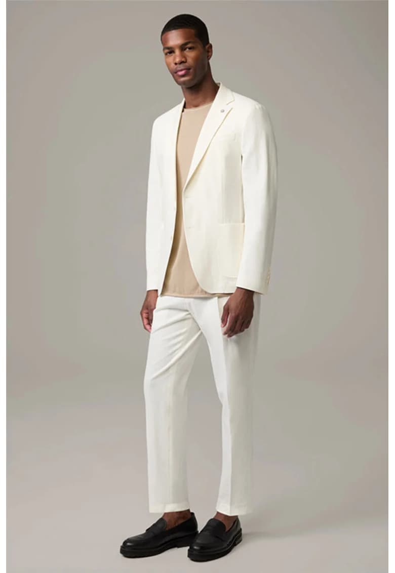 Sacou slim fit cu inchidere la un singur rand de nasturi STR1