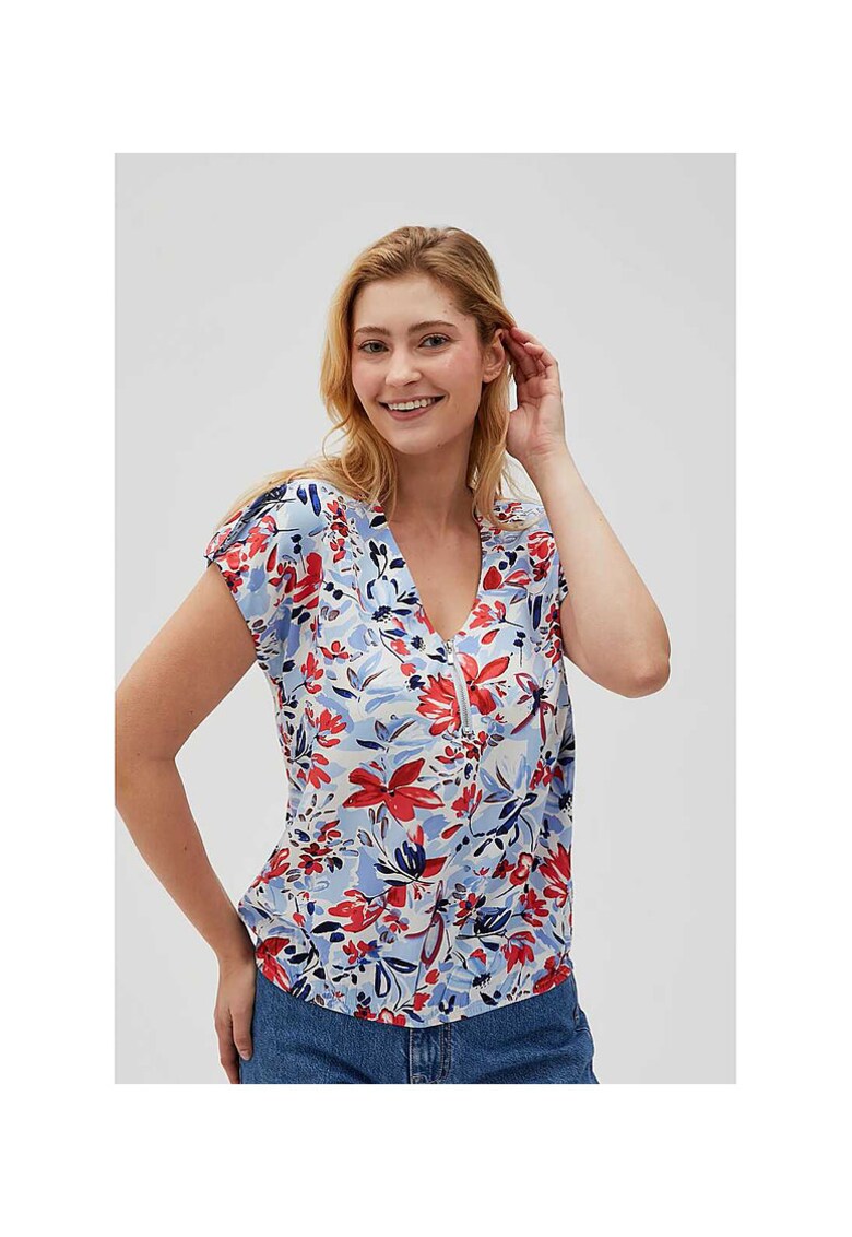 Bluza de dama - viscoza - multicolora -