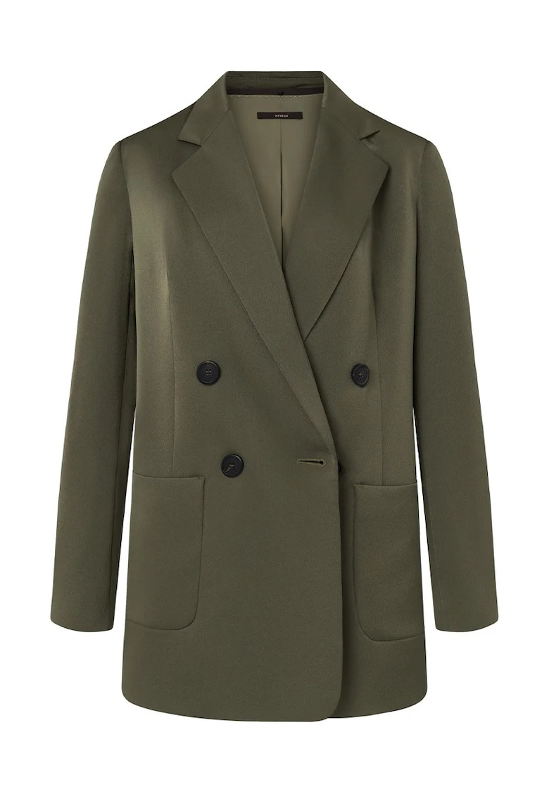 Sacou regular fit cu închidere la două randuri de nasturi