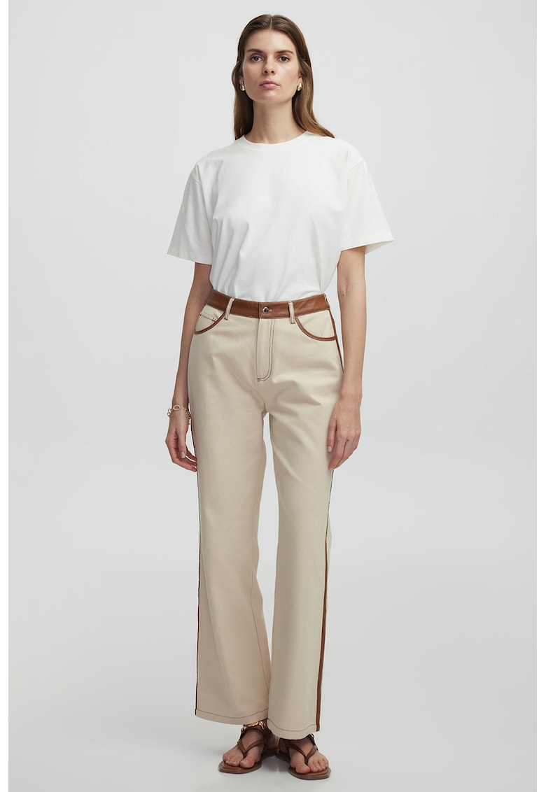 Pantaloni drepti cu buzunare