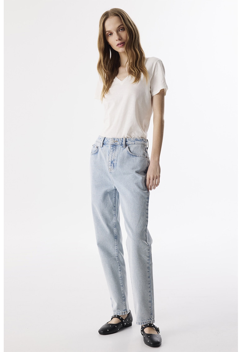 Blugi uni cu 5 buzunare