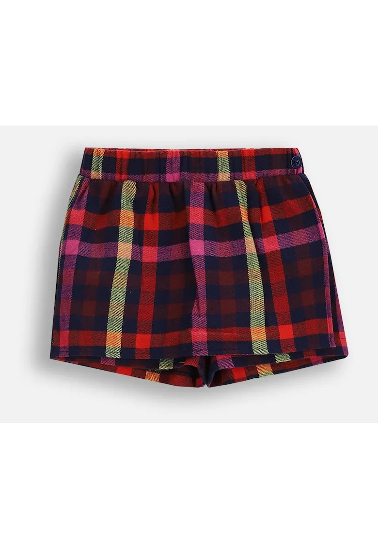 Fusta-pantalon cu imprimeu in carouri