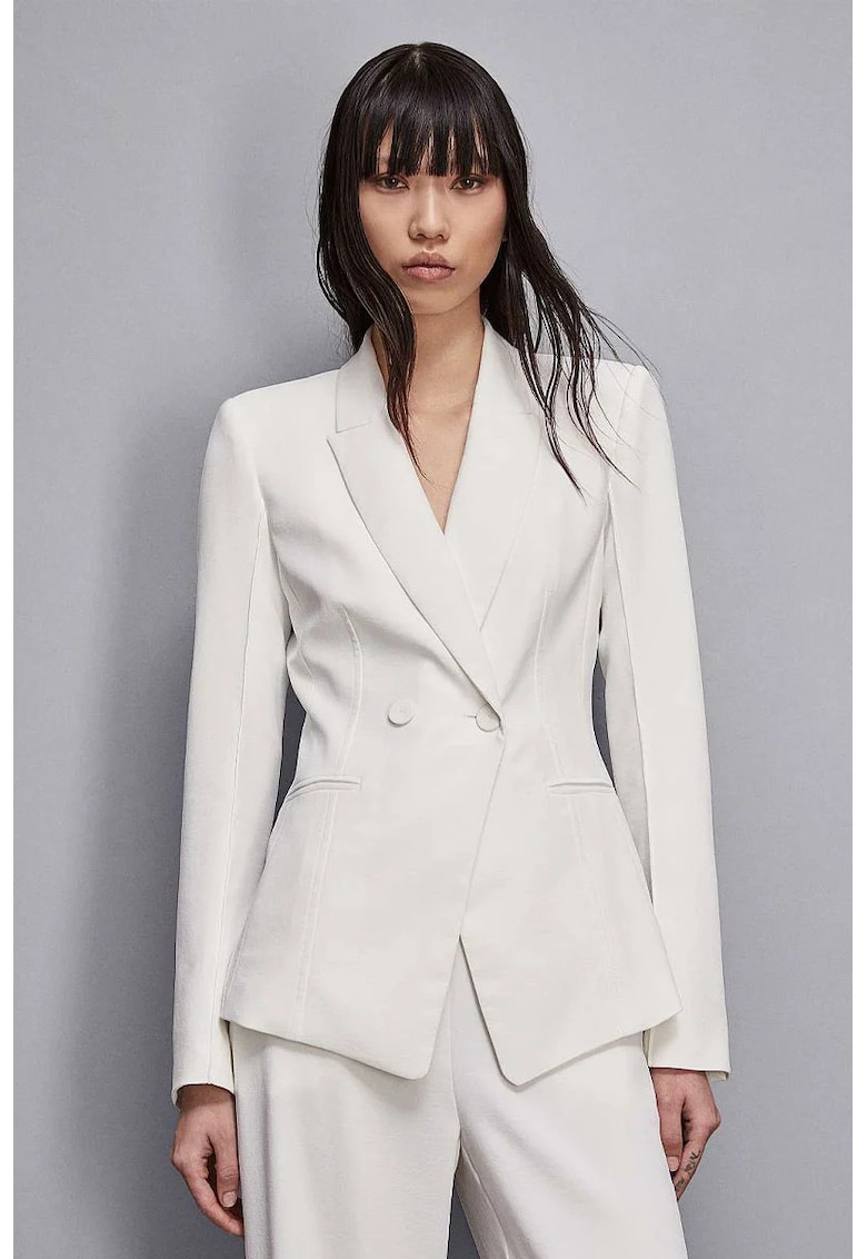 Sacou regular fit cu inchidere la doua randuri de nasturi PP1