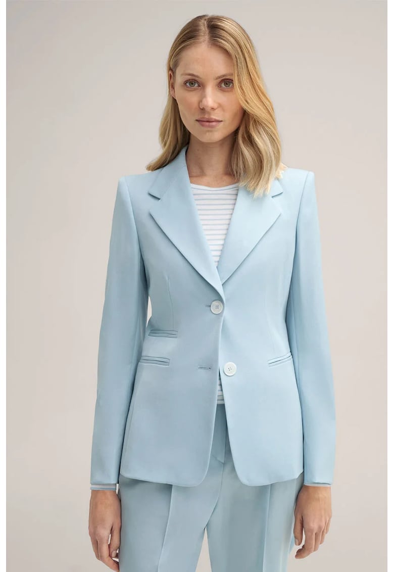 Sacou slim fit cu inchidere la un singur nasture