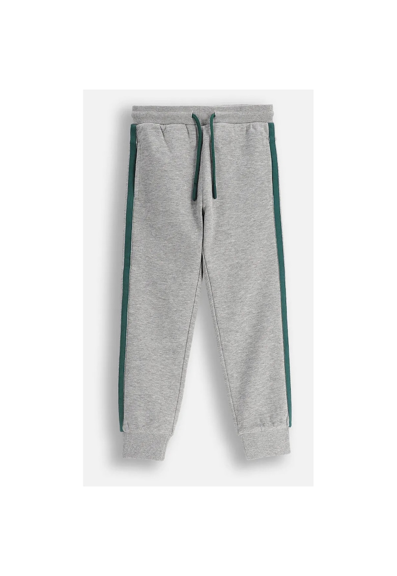 Pantaloni sport cu benzi contrastante