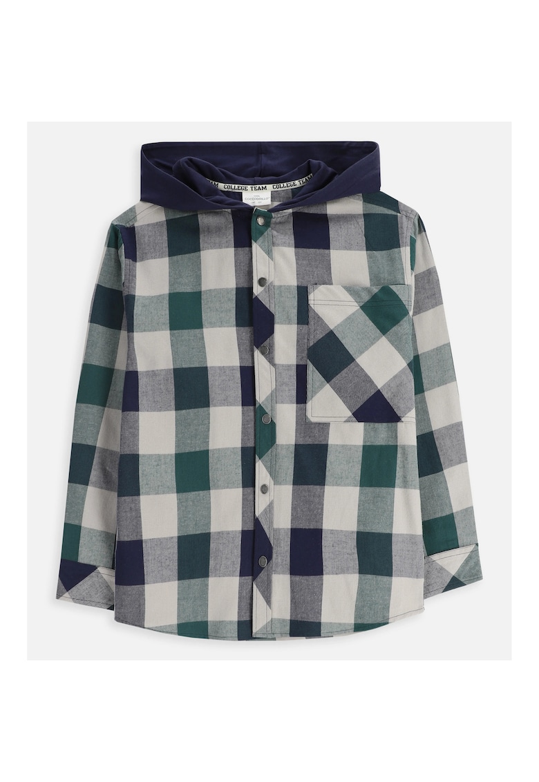 Camasa copii - cu gluga - multicolor - bumbac