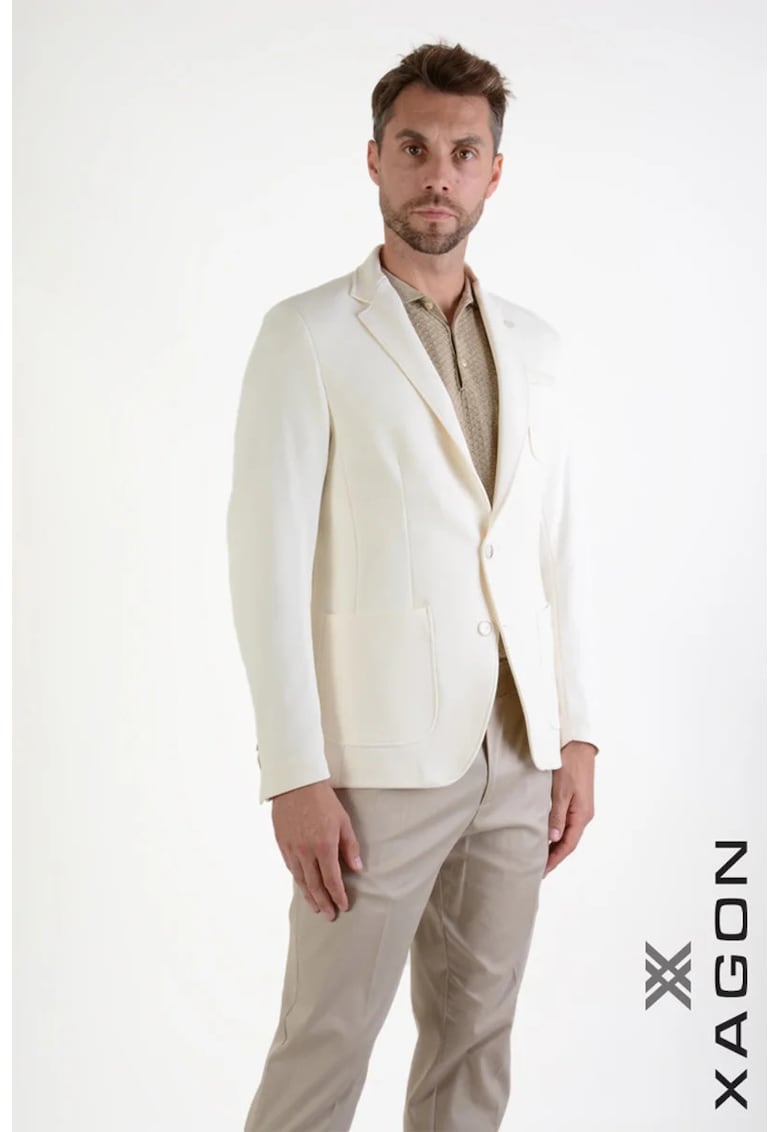 Sacou regular fit - cu inchidere la un singur rand de nasturi