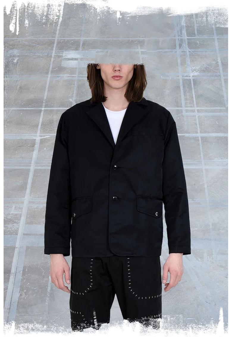 Sacou regular fit - cu buzunare frontale