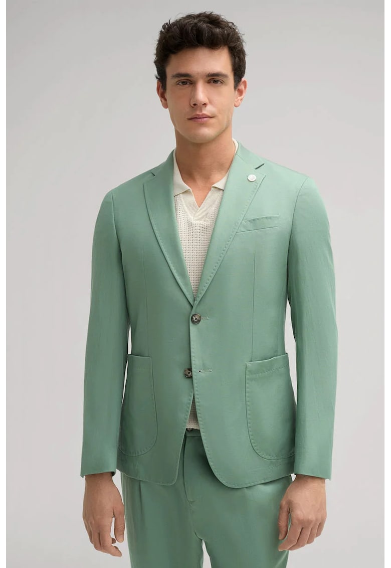 Sacou regular fit cu închidere la un singur rând de nasturi JP5