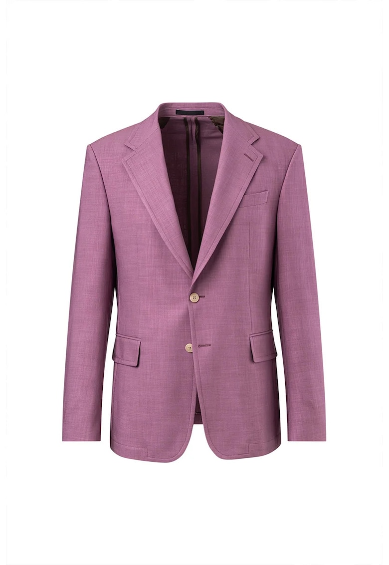 Sacou slim-fit cu închidere la un singur rând de nasturi