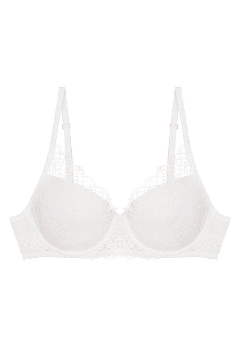 Sutien dama push-up Alb Caris