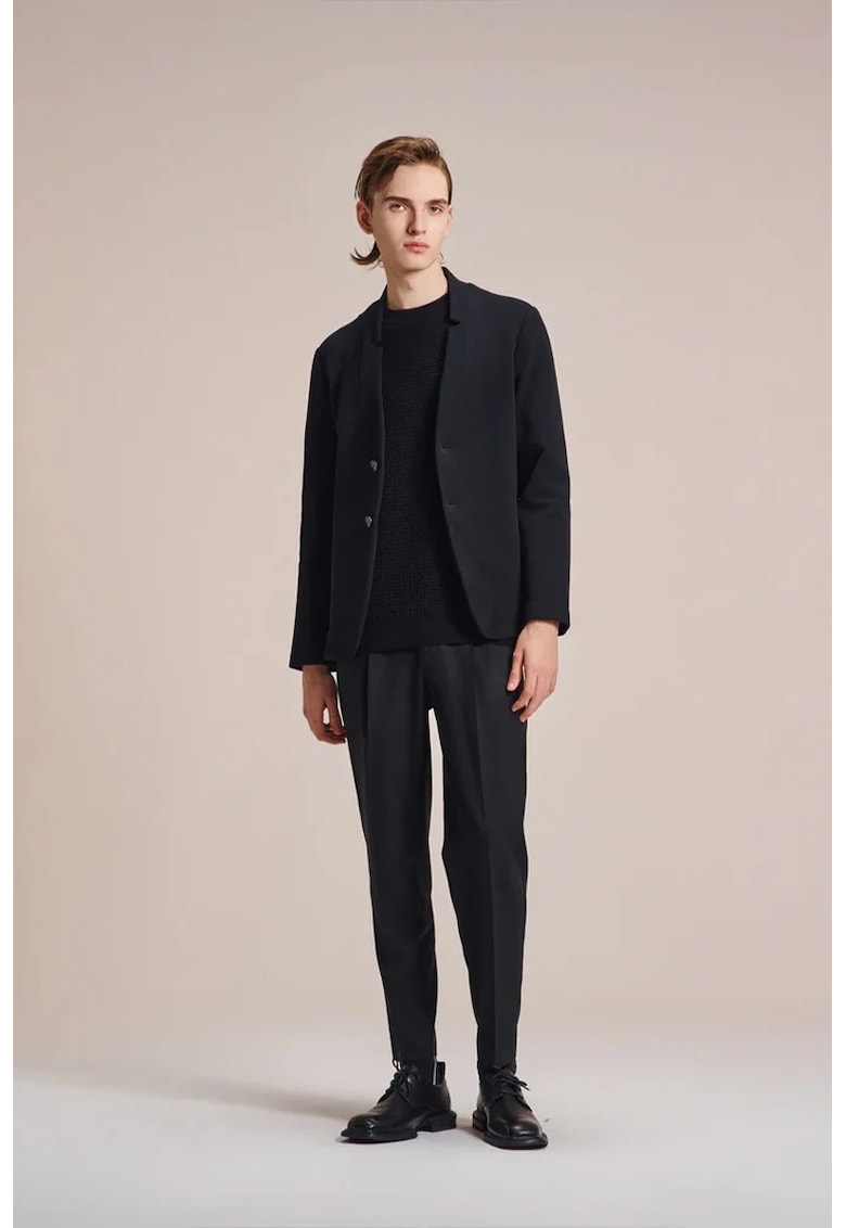 Sacou regular fit fără rever Sacou regular fit fără rever