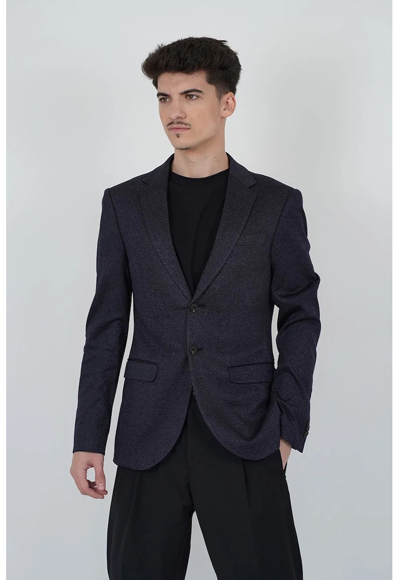 Sacou regular fit cu închidere la un singur rând de nasturi JP1