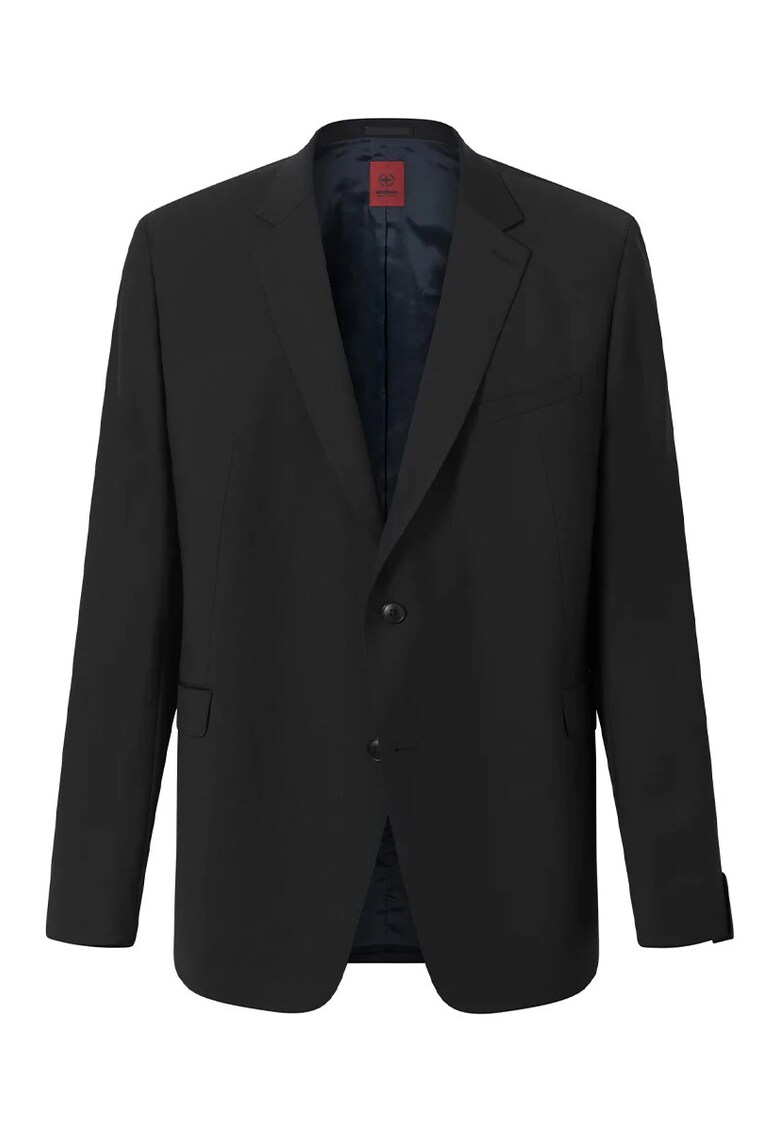 Sacou regular fit cu inchidere la un singur rand de nasturi - Negru