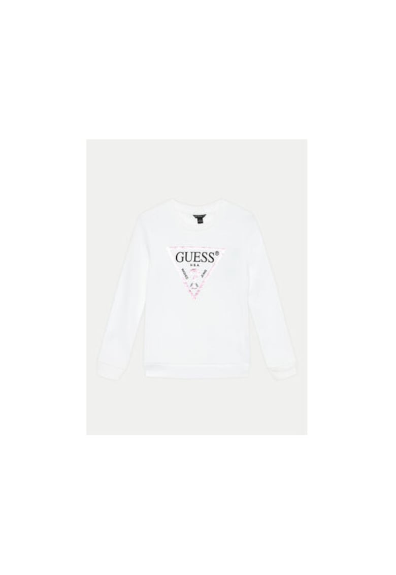 Guess Bluza cu logo din bumbac