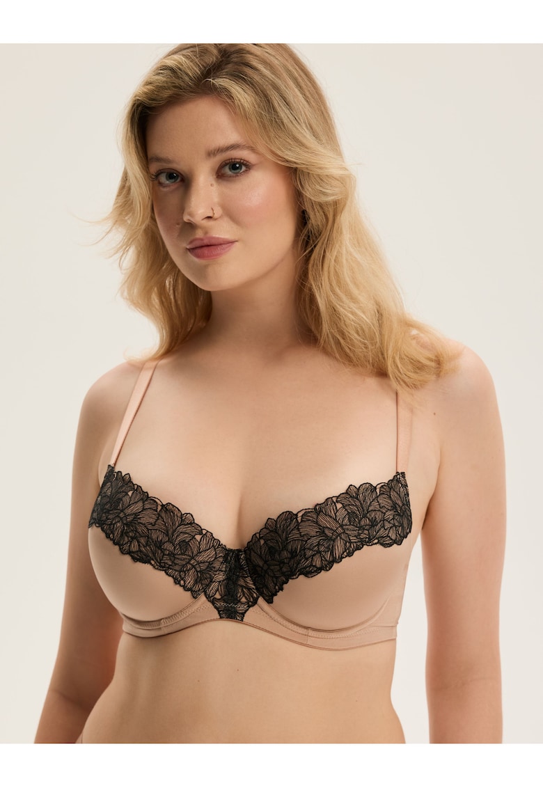 Sutien push-up bej Century