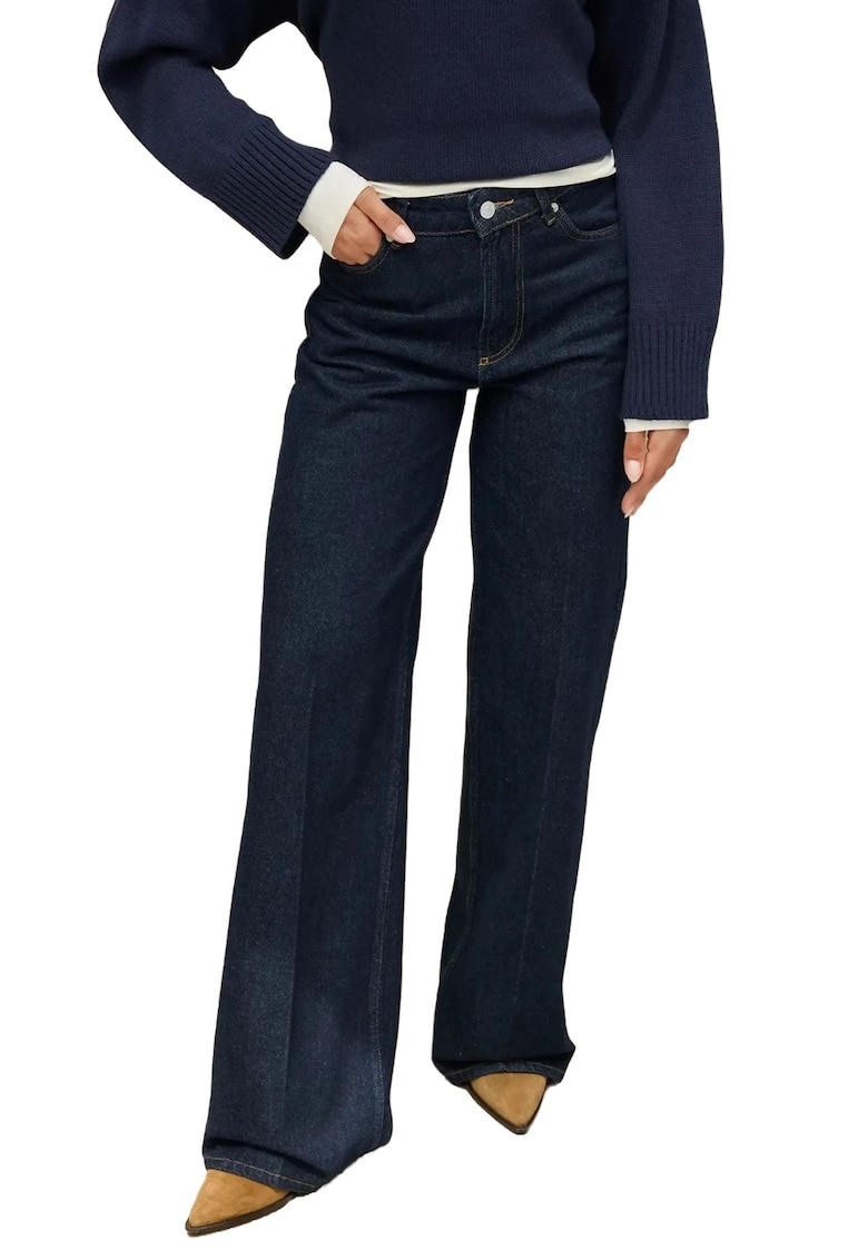 Blugi dama croi larg - denim - albastru -