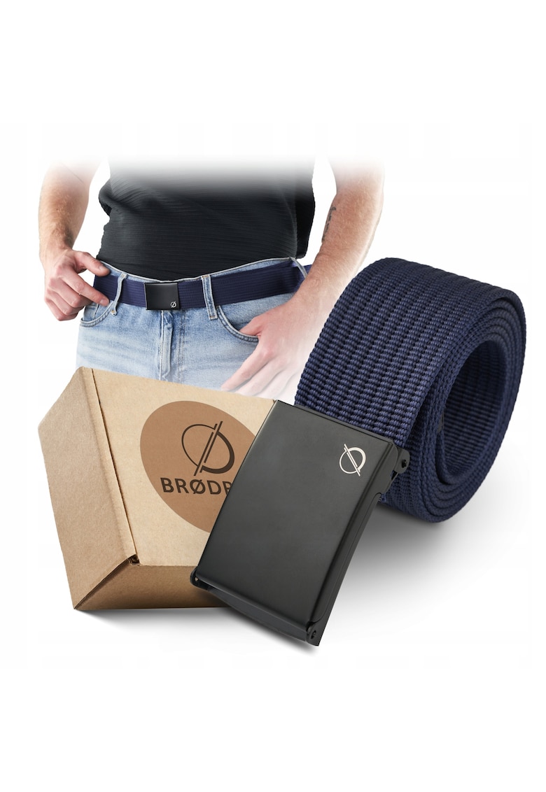 Curea - broderie - neagra - curea casual - curea pentru pantaloni - catarama metalica material design minimalist - ambalaj cadou - material rezistent - Negru