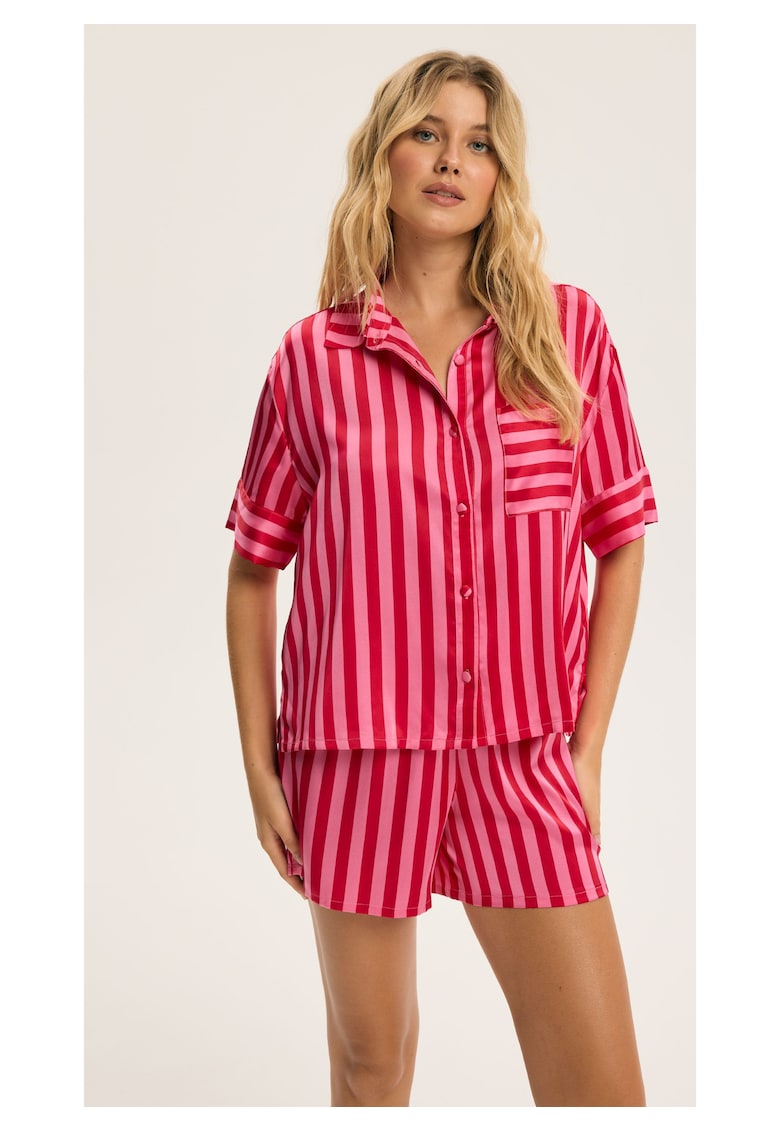 Pijama Cress roz scurtă