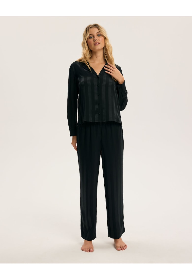 Pijama eleganta dama Negru Cuneo Esoitq