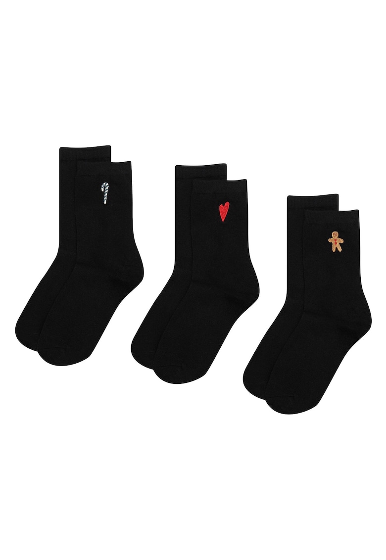 Sosete dama - de Craciun Negru Licorice  39/41