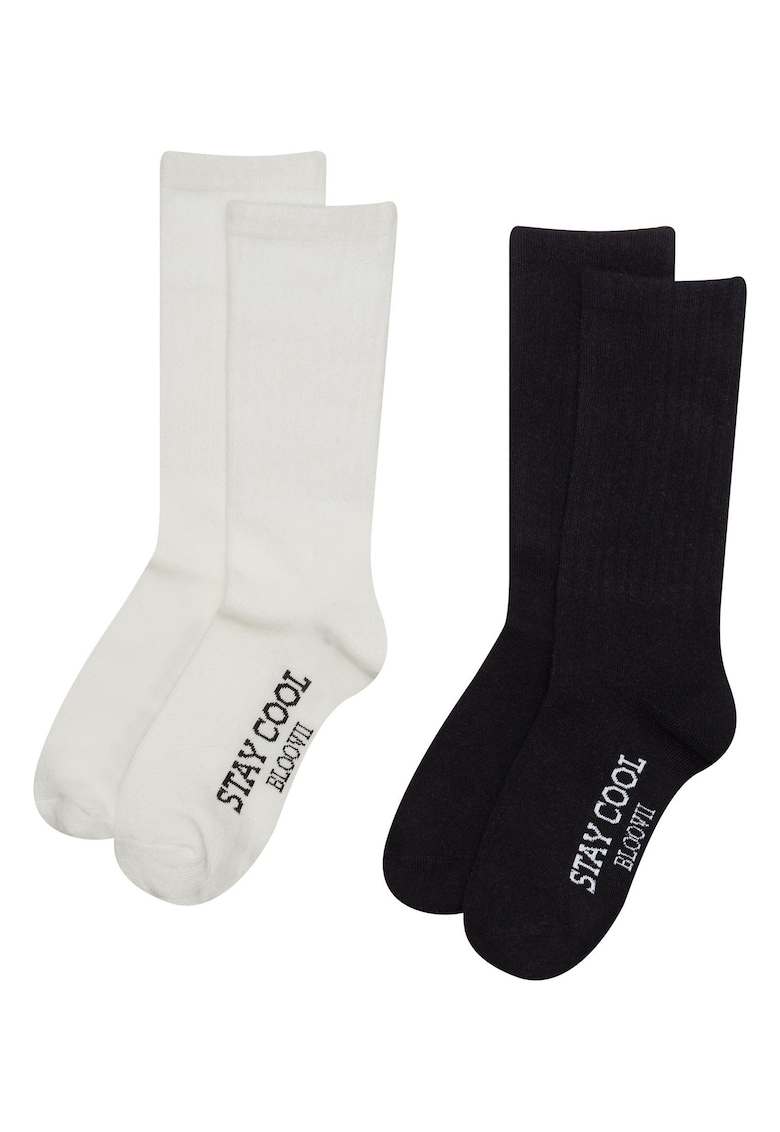 Sosete dama - alb crem negru Loomy Sosete dama - alb crem negru Loomy