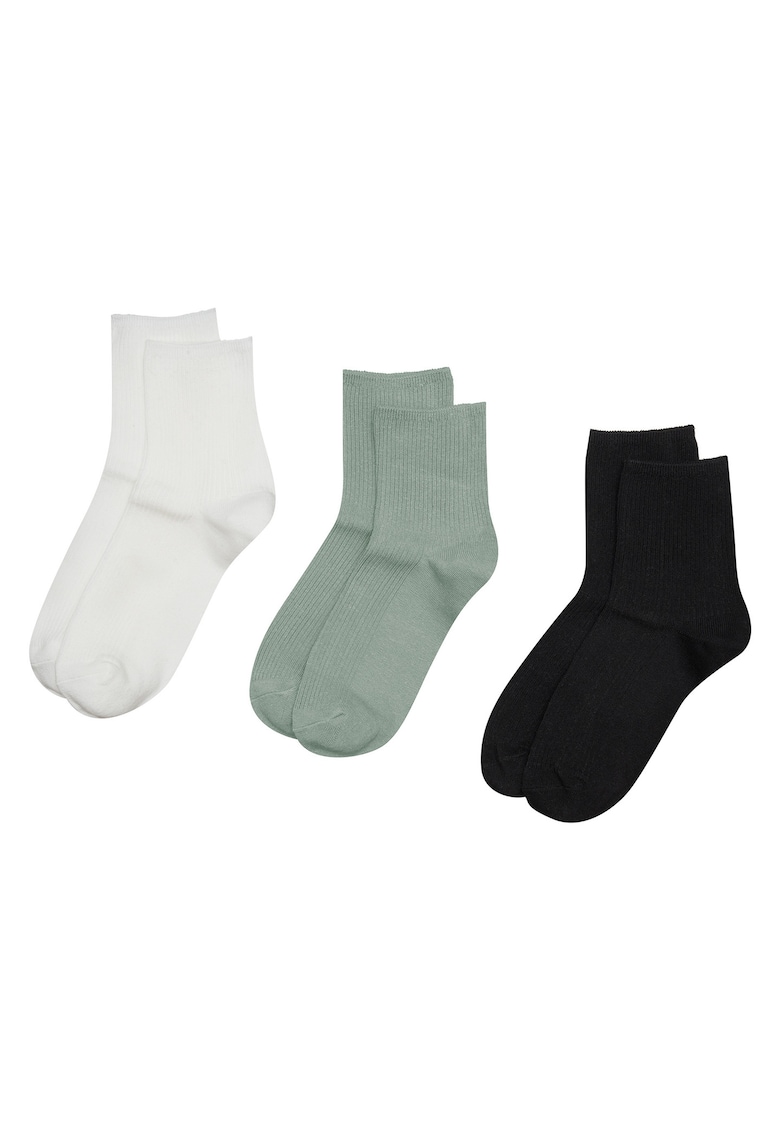 Sosete dama - alb crem - verde - negru Keithan Sosete dama - alb crem - verde - negru Keithan