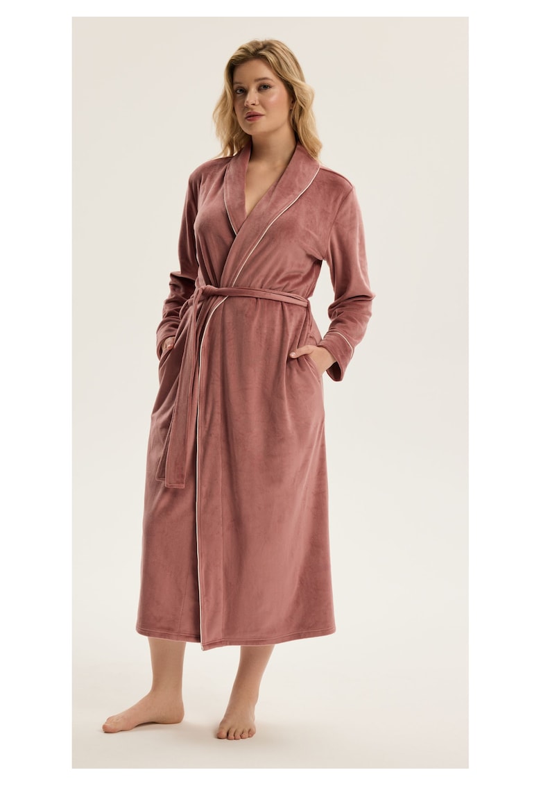 Halat de baie dama Roz Reva 2 L/XL