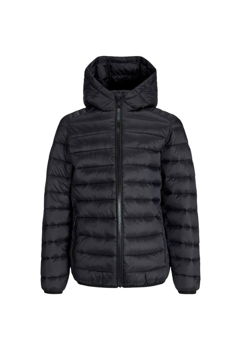 Jacheta JACK &JONES Bradley Light Puffer Hood JNR 50088 - Negru