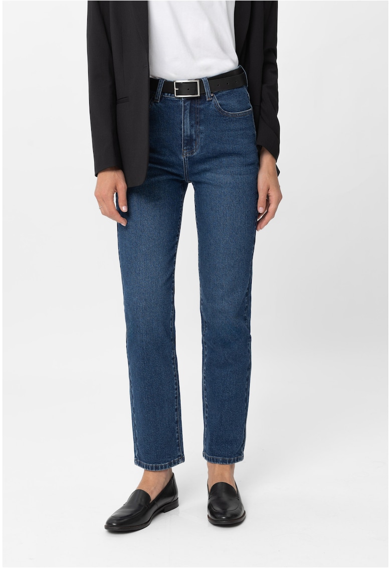 Blugi dama - Regular Fit - croiala dreapta - D-Sana - Albastru