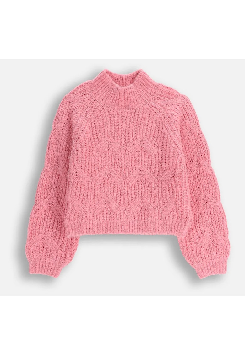 Coccodrillo Pulover cu maneci raglan si guler mediu