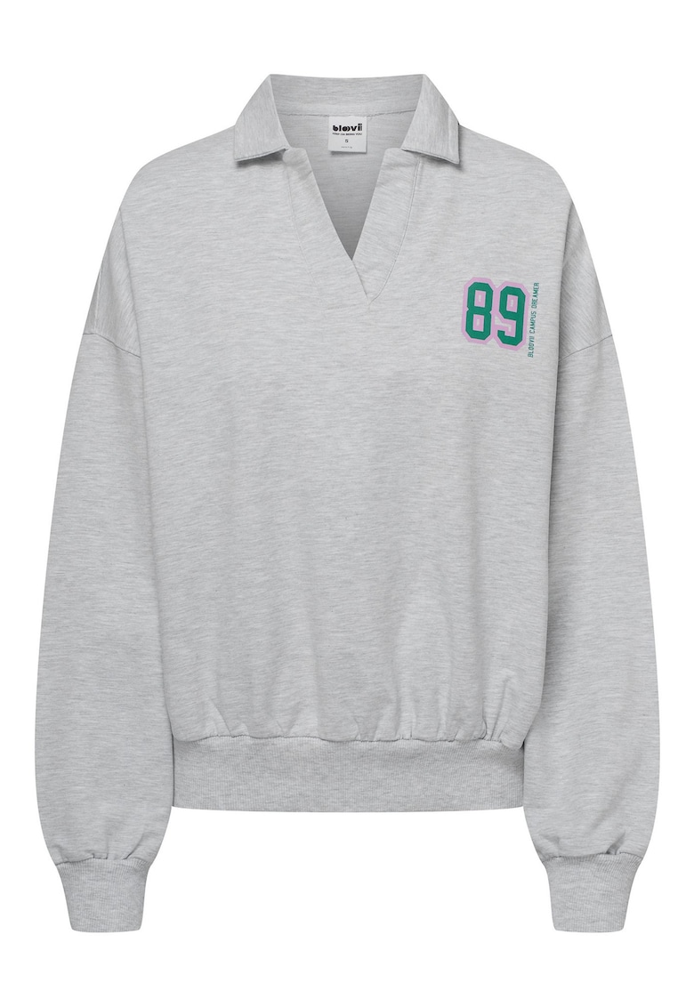 Bluza dama half-zip Gri Kayci