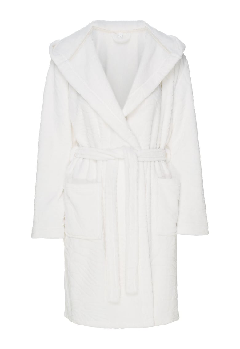 Halat de baie dama - Poliester - Alb