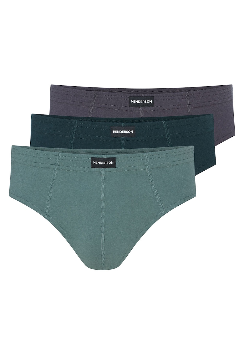 Slip barbati set de 3 perechi gri - verde Classic