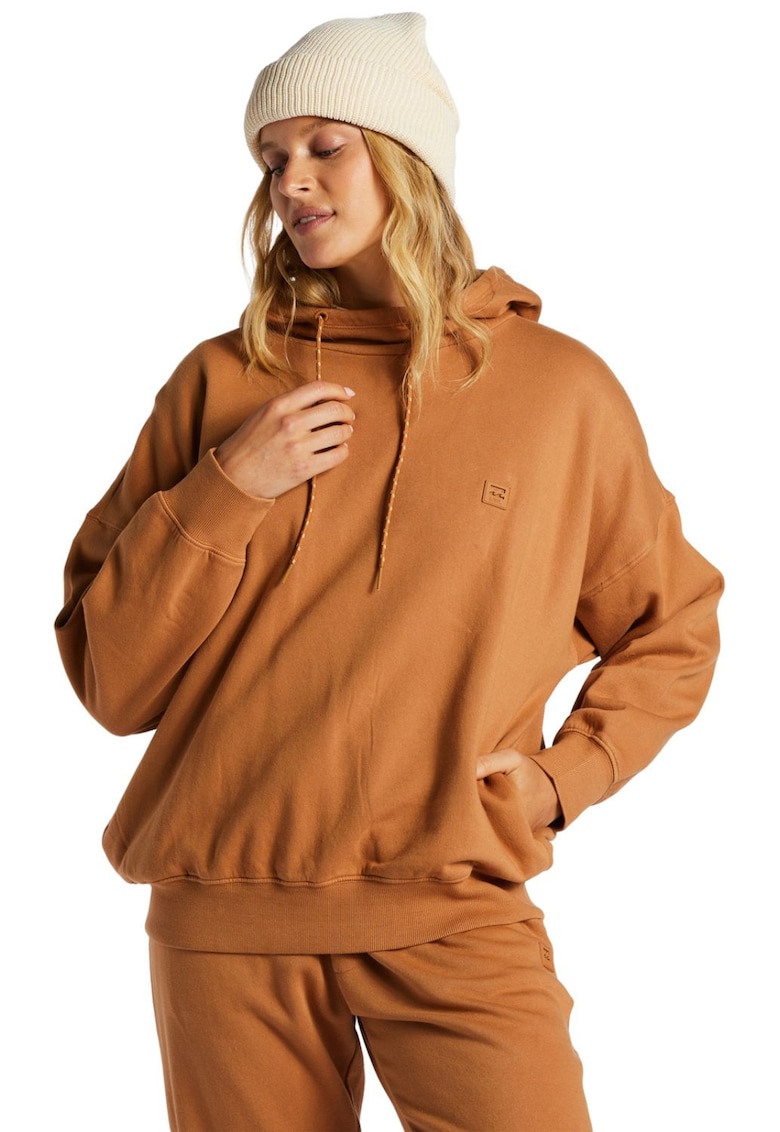 Hanorac dama Halifax - bumbac/poliester - maro - croi lejer - gluga reglabila - Hanorac dama Halifax - bumbac/poliester - maro - croi lejer - gluga reglabila -