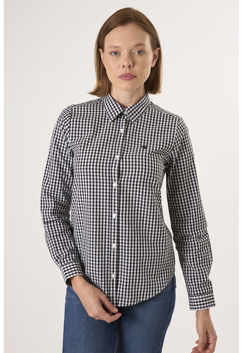 Camasa regular-fit cu model in carouri