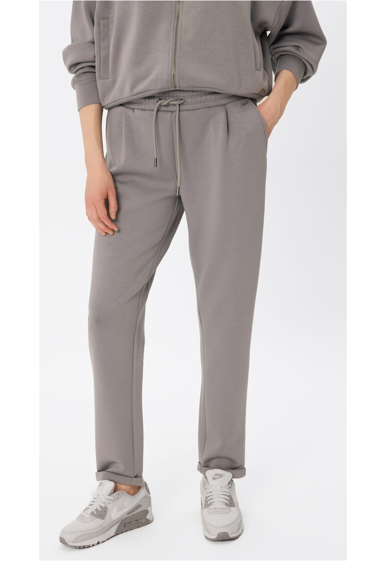 Pantaloni de trening cu snur - Regular Fit - N-Infini - gri