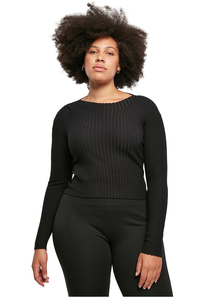 Pulover cu detaliu rasucit pe spate