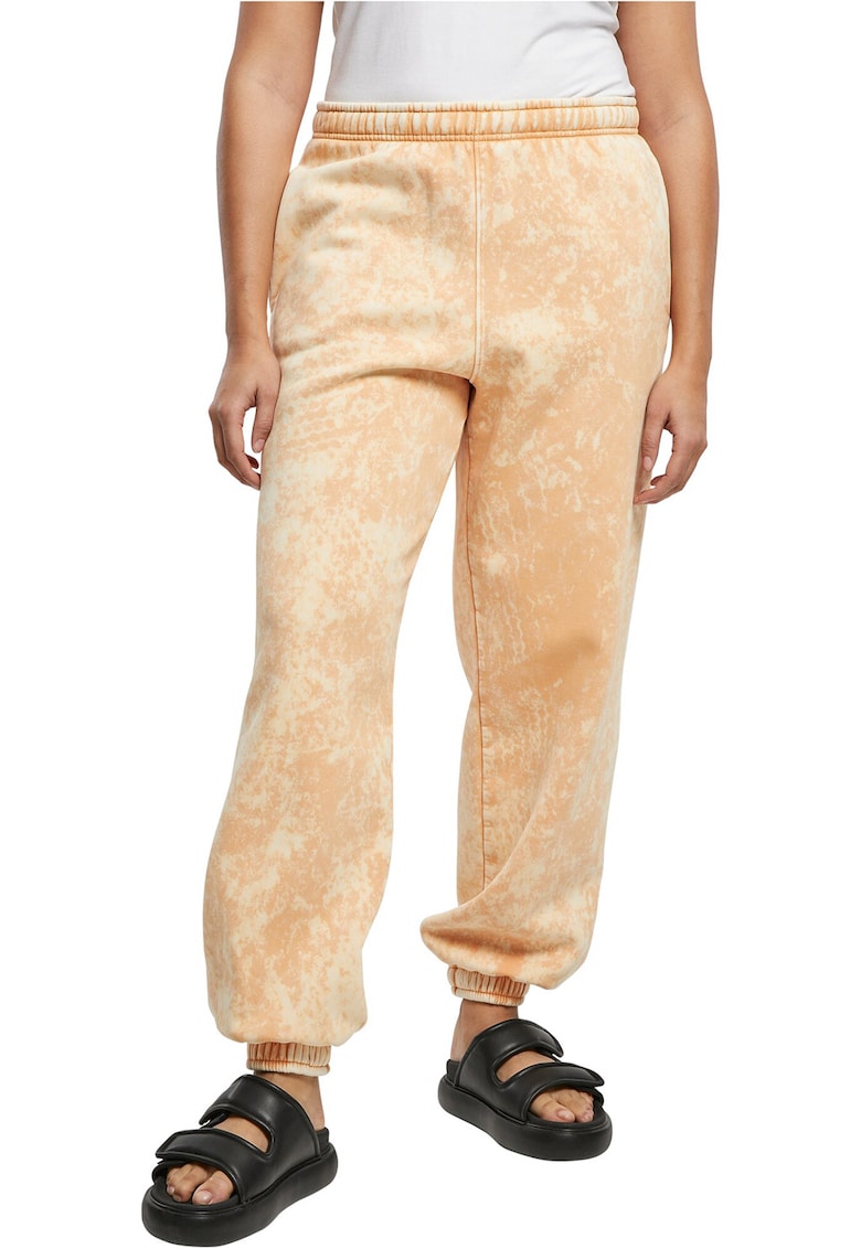 Pantaloni sport cu model si talie elastica