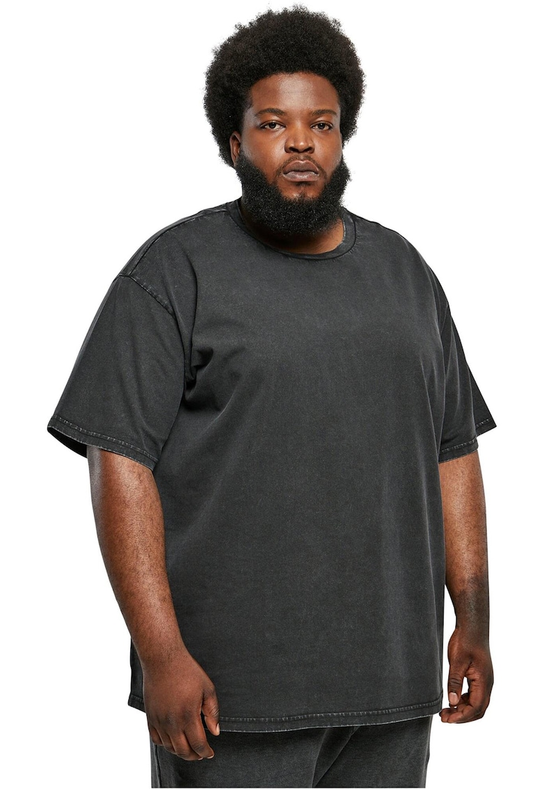 Tricou lejer din bumbac - Negru stins