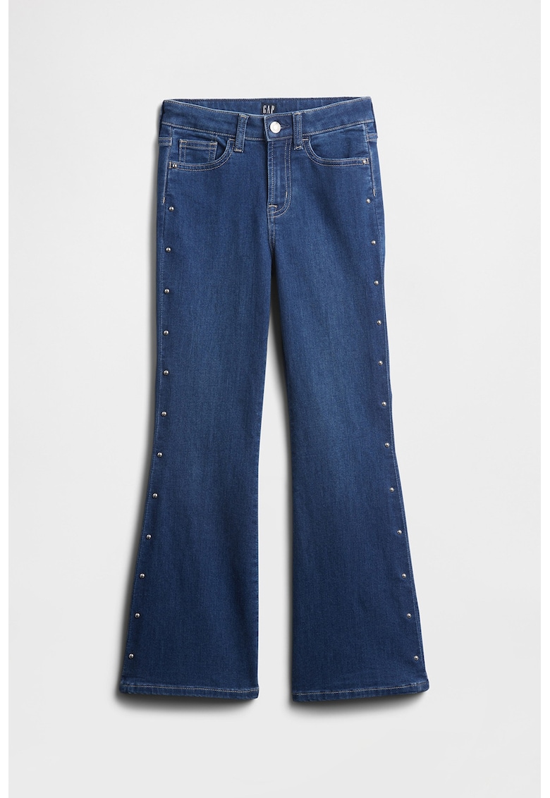 Blugi cu croiala bootcut si tinte Blugi cu croiala bootcut si tinte