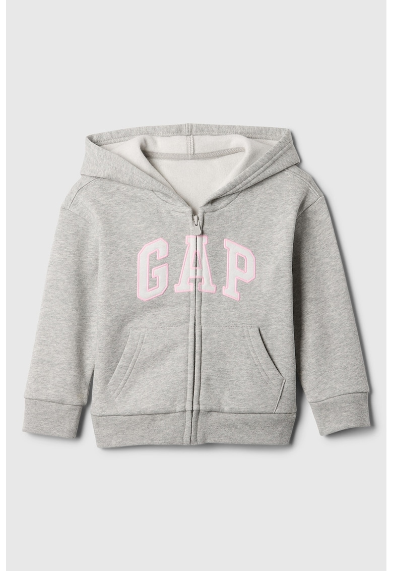 Hanorac cu aplicatie logo si fermoar