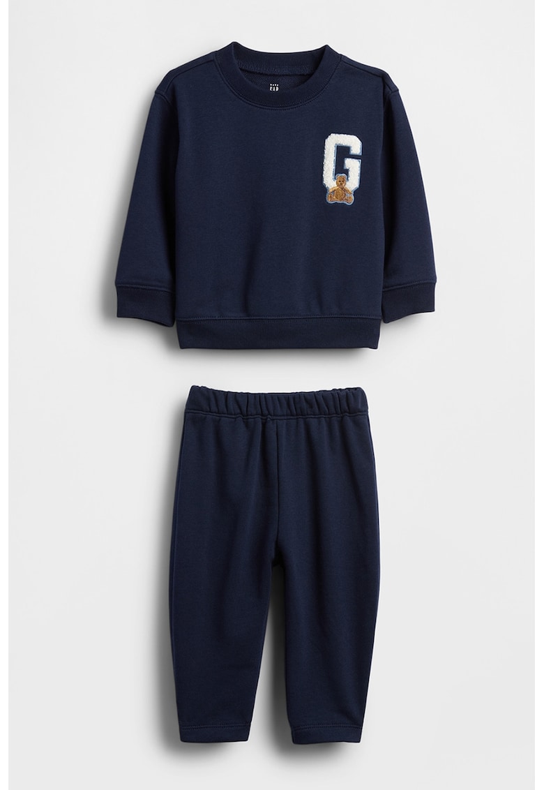 Set de bluza si pantaloni de trening lejere cu talie elastica - 2 piese