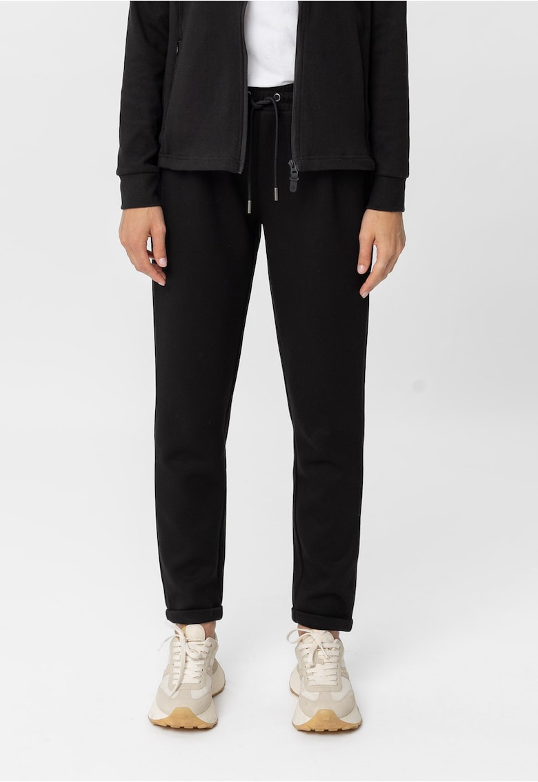Pantaloni de trening cu snur - Regular Fit - N-Infini - negru
