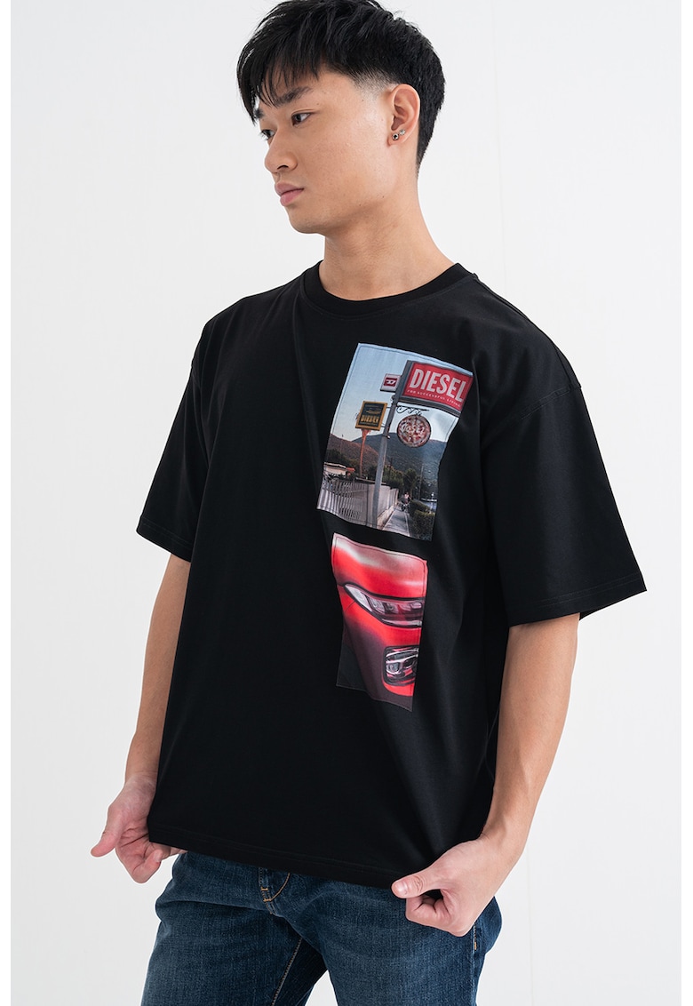 Geaca din bumbac cu imprimeu