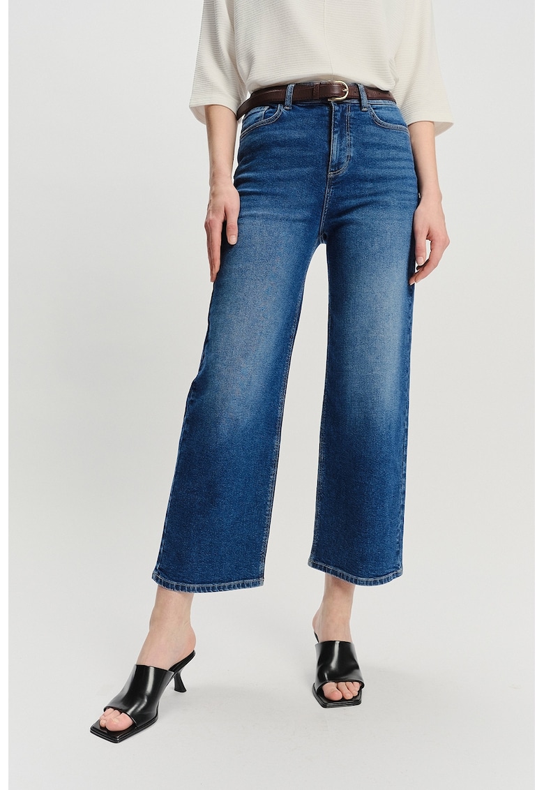 Blugi kick-flared din amestec de modal